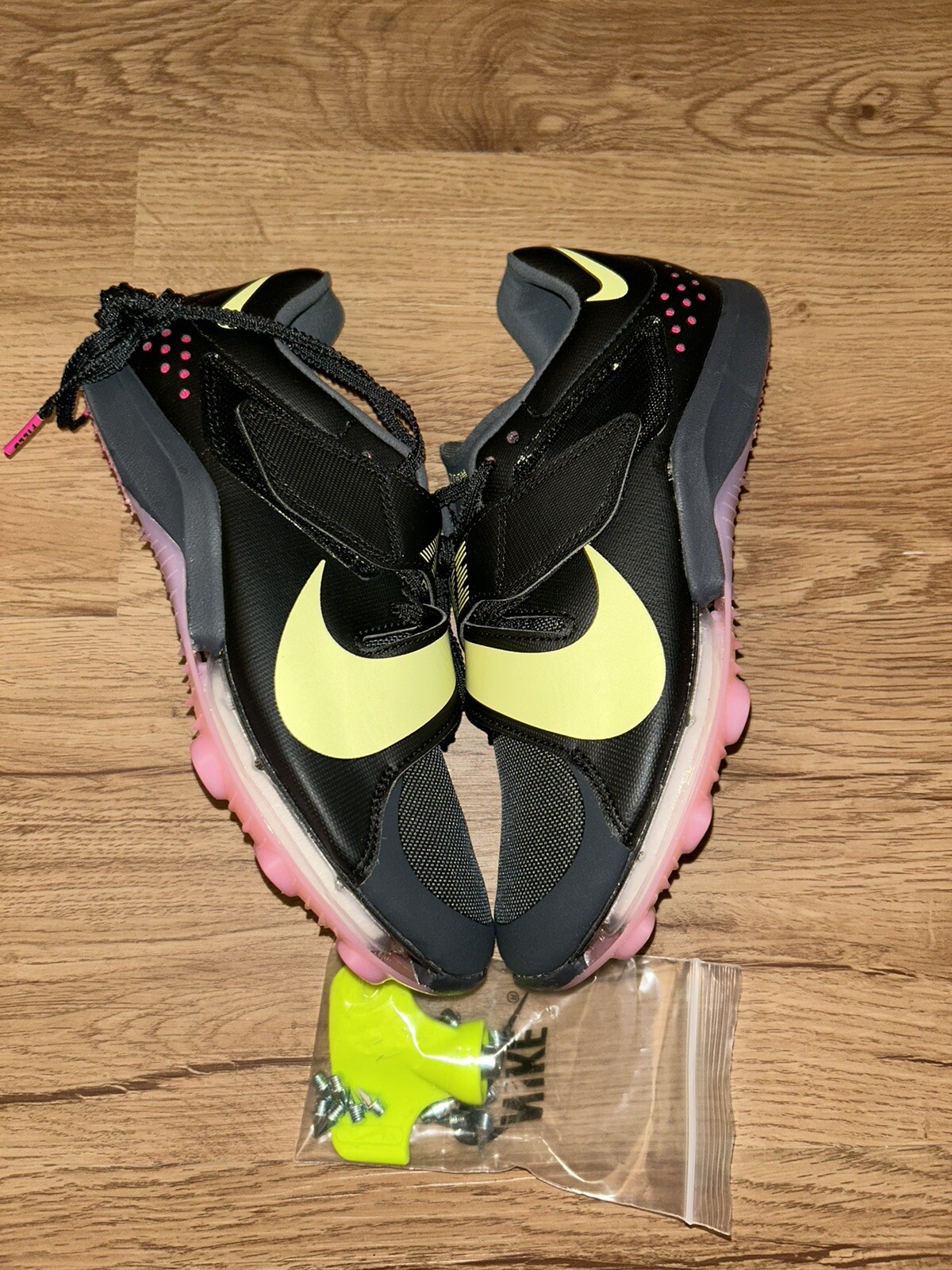 NIKE UNISEX AIR ZOOM LONGJUMP ELITE SHOES WITH SPIKES SIZE MENS 8,WOMENS 9.5
