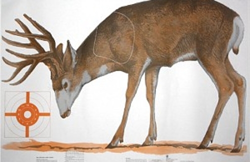 NRA Mule Deer Life-Size Game Target (HF 07900), 60" x 42", (folded)