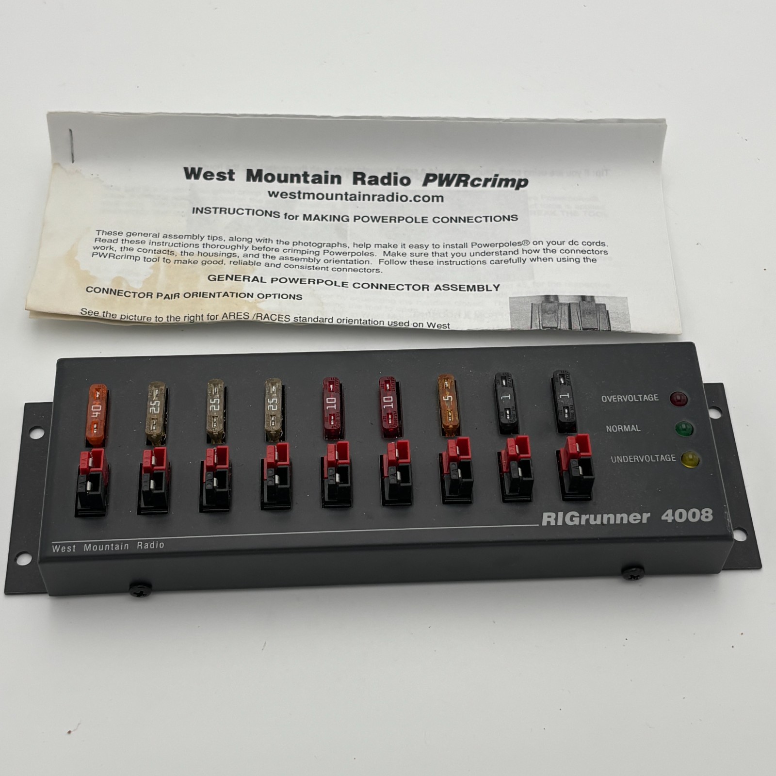 WEST MOUNTAIN 4008 RIGRUNNER 4008 DC POWER PANEL NOS GUARANTEED