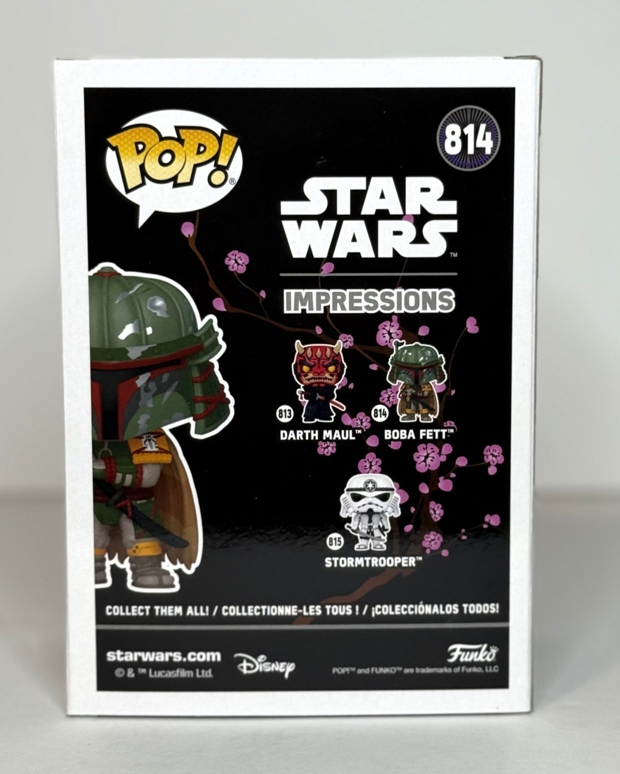 Funko POP! Star Wars Boba Fett Samurai Impressions #814 w/Protector