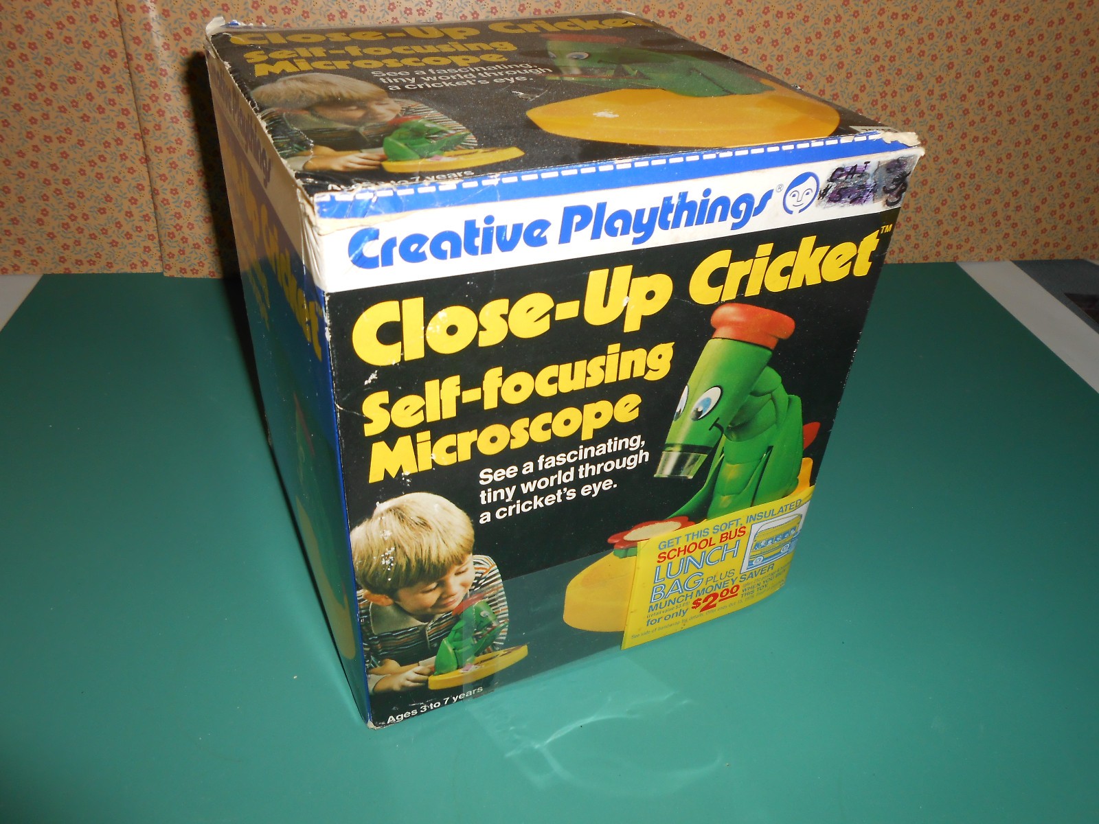 Vtg 1970s Close-Up Cricket Microscope Creative Playthings w/original box Child