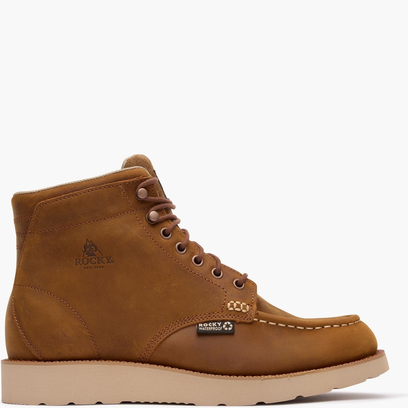Rocky MonoCrepe Wedge 6” Waterproof Work Boot