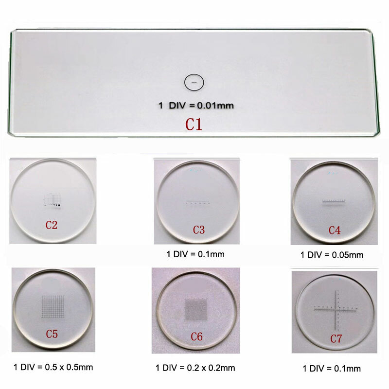 Microscope Eyepiece  Measurement Calibration Slides Microscope Stage Micrometer