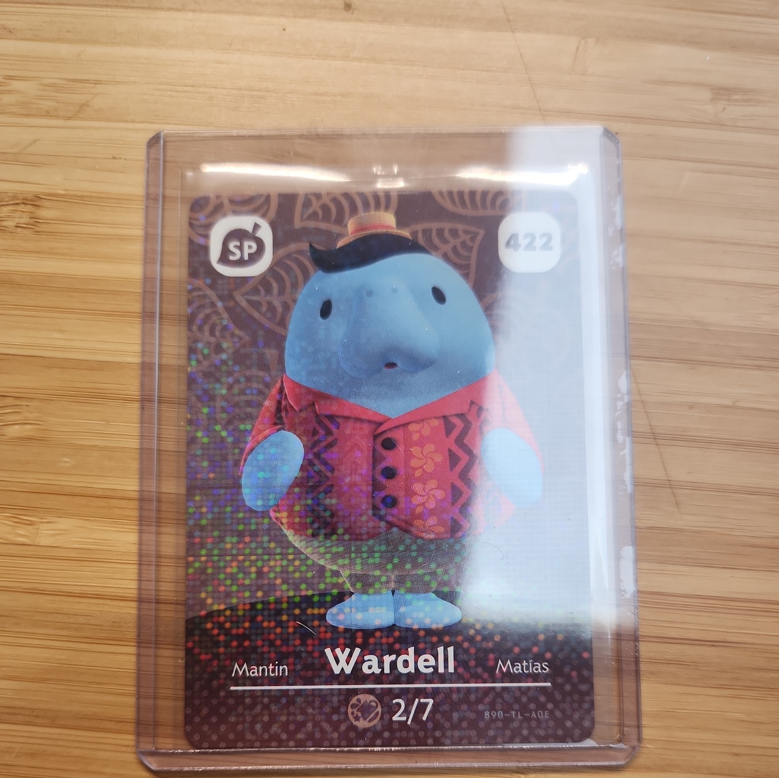 422 WARDELL Animal Crossing Amiibo Authentic Nintendo Mint Card From Series 5