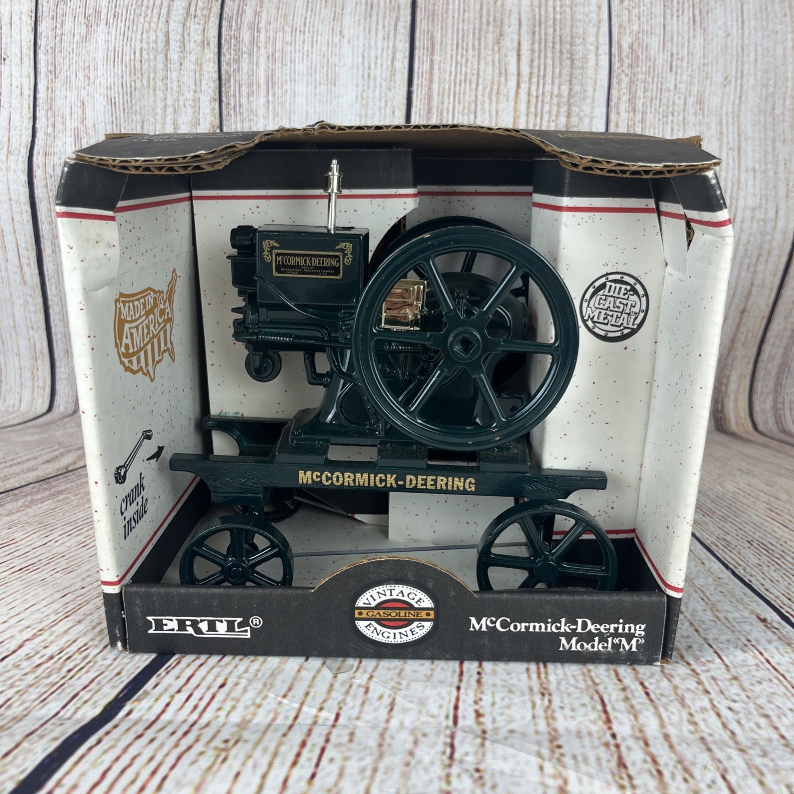 1990 Ertl McCormick-Deering Model “M” Replica Gasoline Engine No. 4351  Boxed