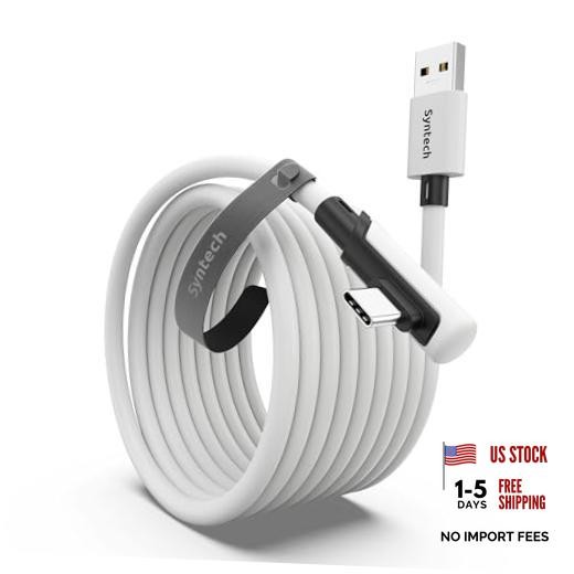 Link Cable 16FT for PCVR Compatible with Oculus/Quest 3/Meta Quest 16ft White