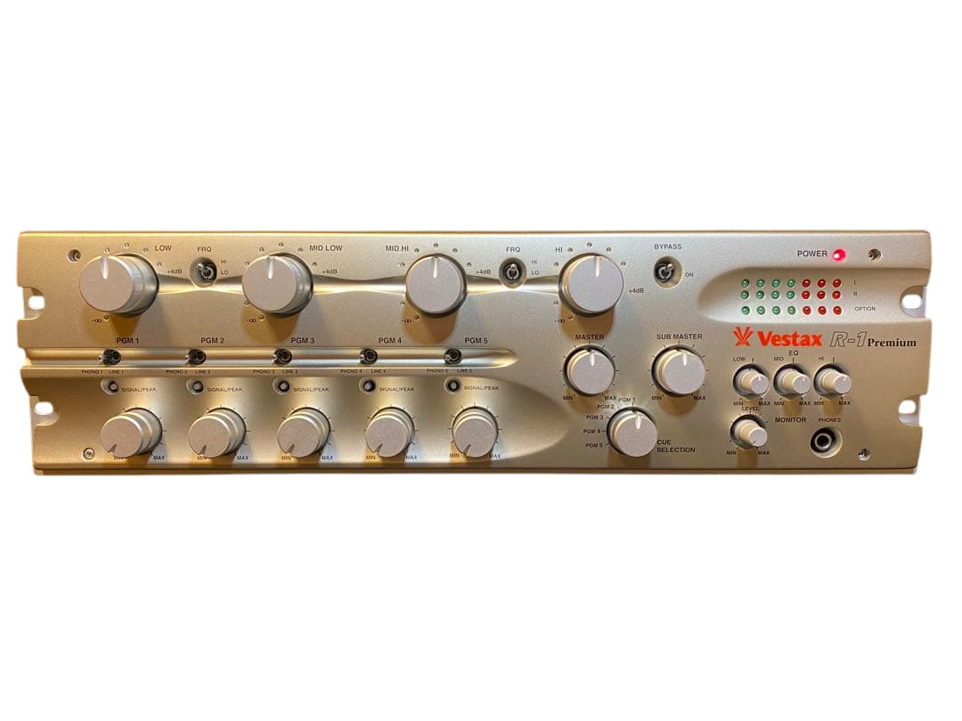 VESTAX R-1 Rotary DJ Mixer Vintage Tested Working Rare Flagship #002