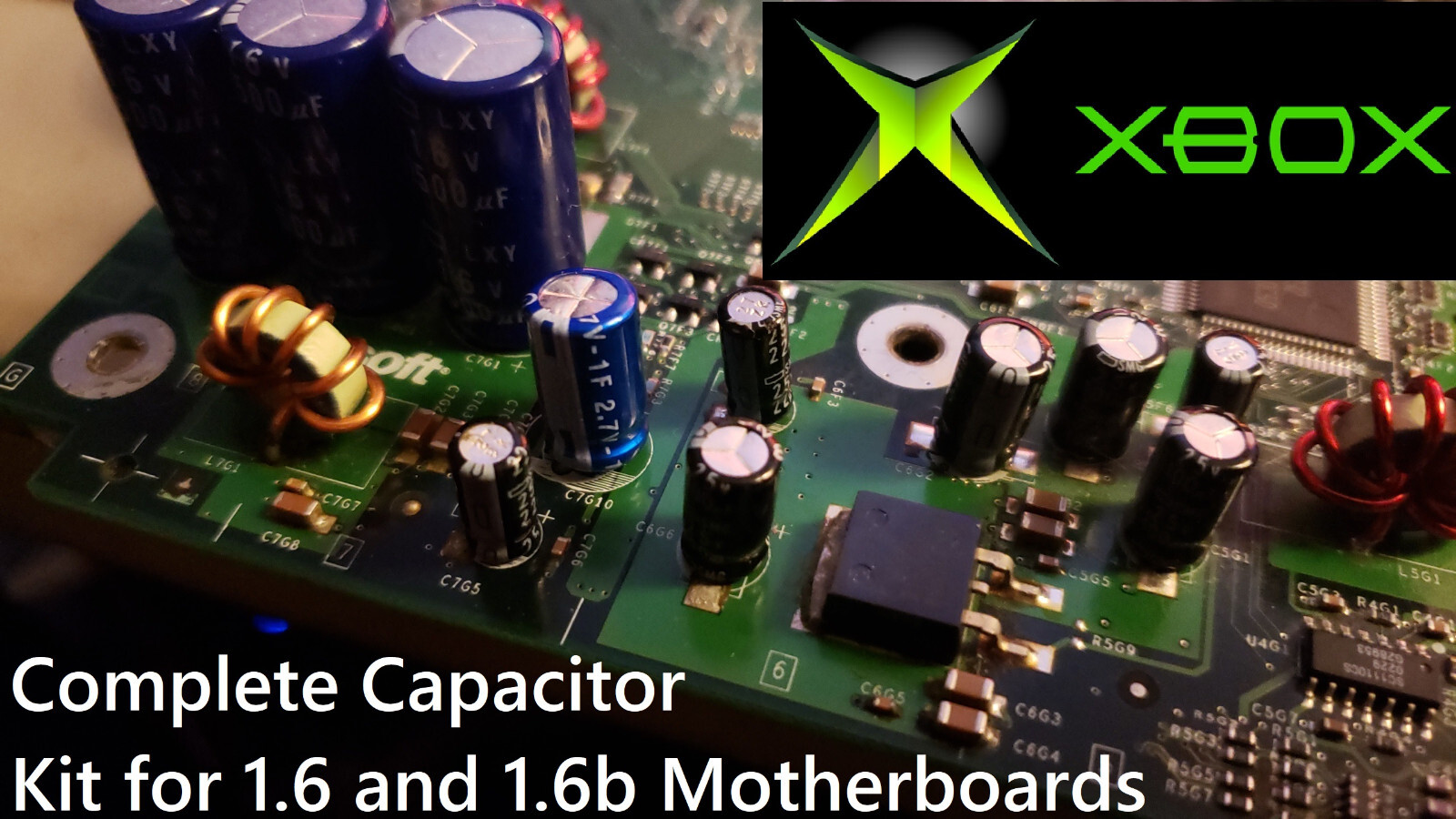 Complete MASTER Capacitor kit (45 caps) - Xbox Console for ALL Motherboards