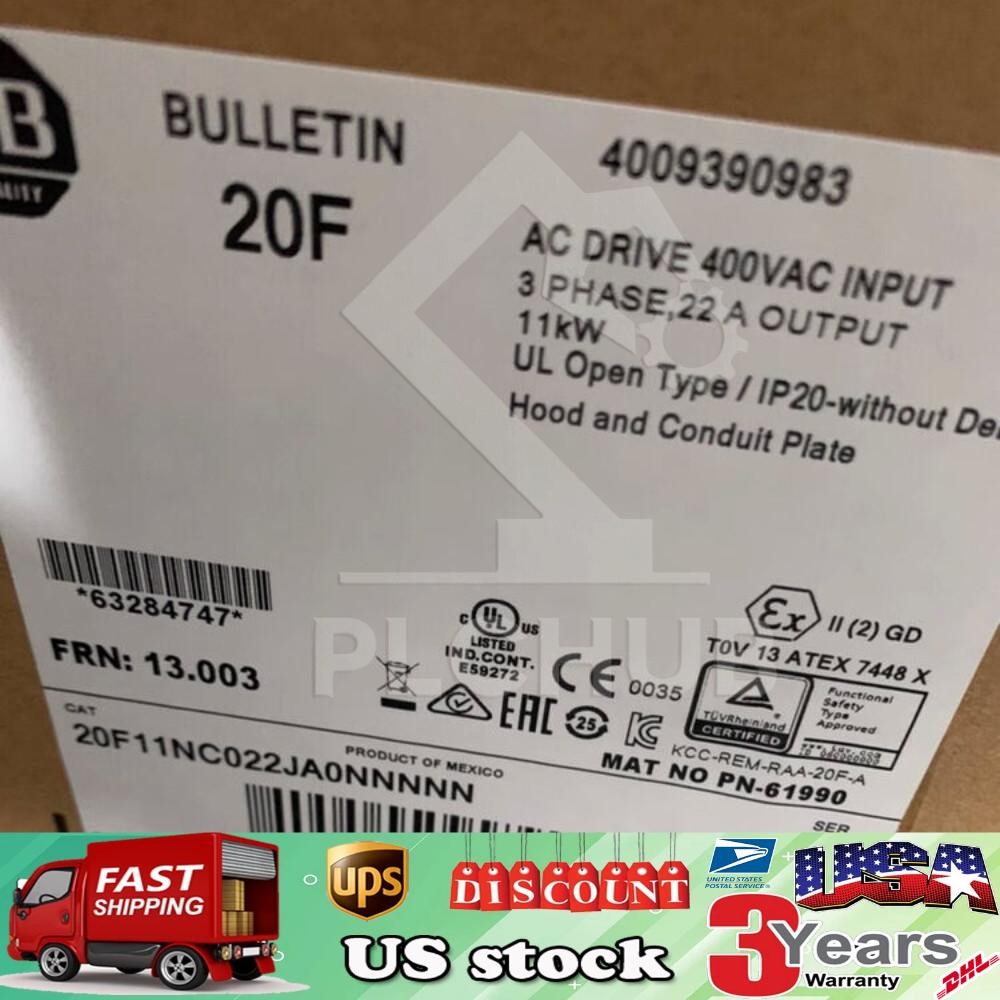 20F11NC022JA0NNNNN Allen-Bradley PowerFlex Air Cooled 753 AC Drive US Free Tax