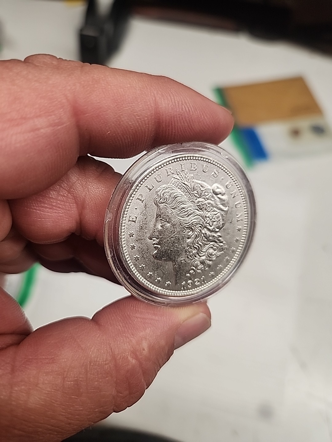 1921 MORGAN SILVER DOLLAR IN TOP BU CONDITION!!