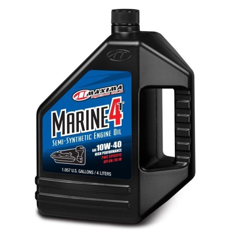 Maxima 30-529128 Marine 4T Synthetic Blend 10W40 - 4 Liter