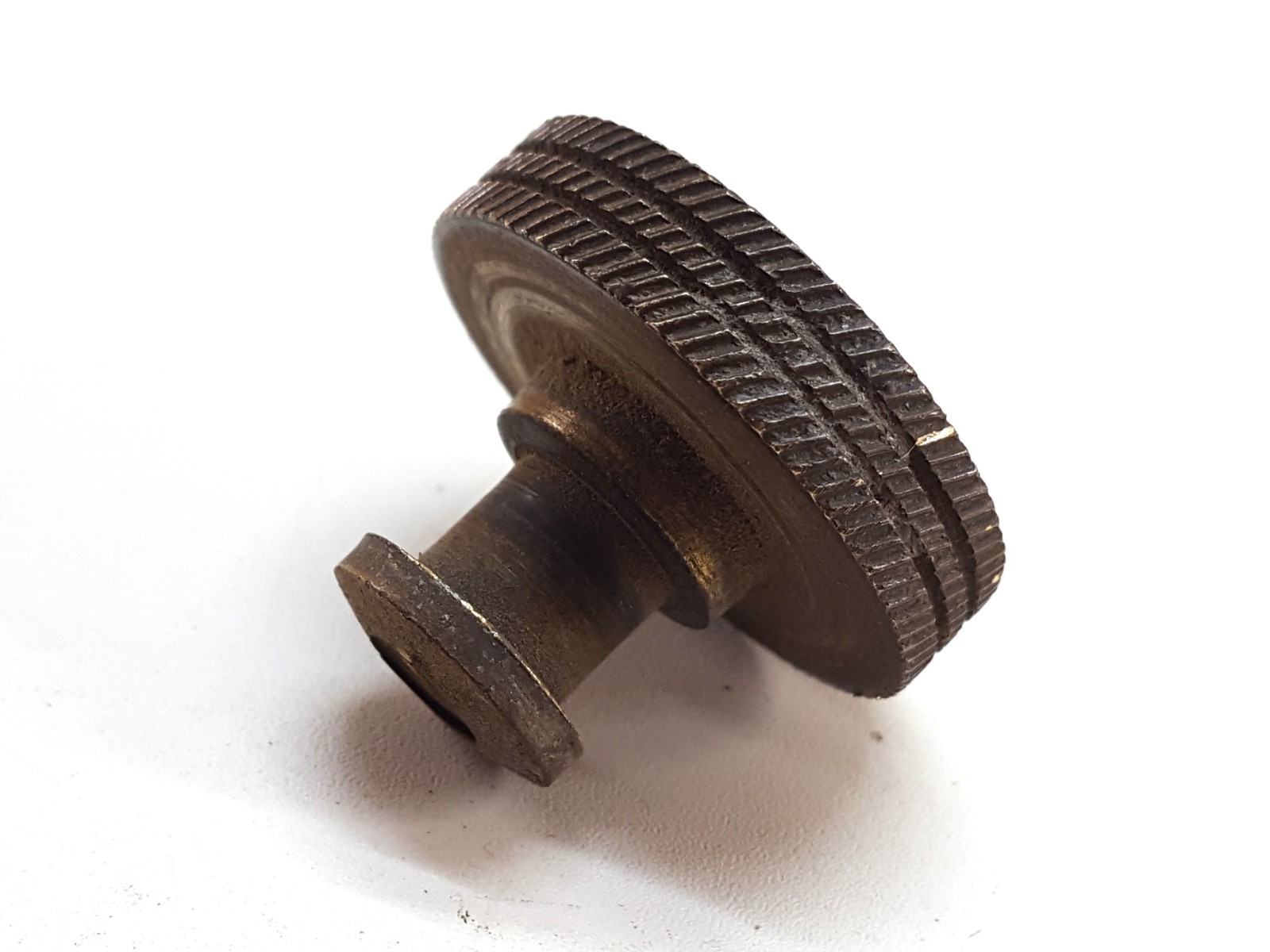 4085 Stanley Bailey No. 3-8; Large Brass Nut, Diagonally Knurled