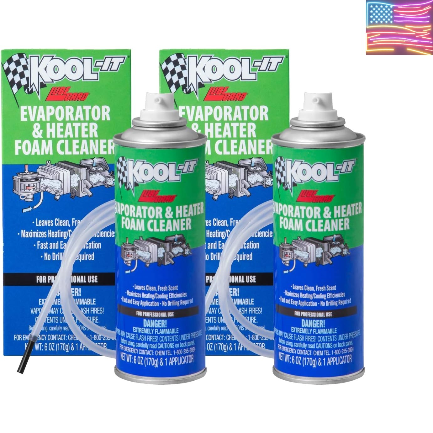 96030 Kool-It Evaporator and Heater Foam Cleaner 2 Pack