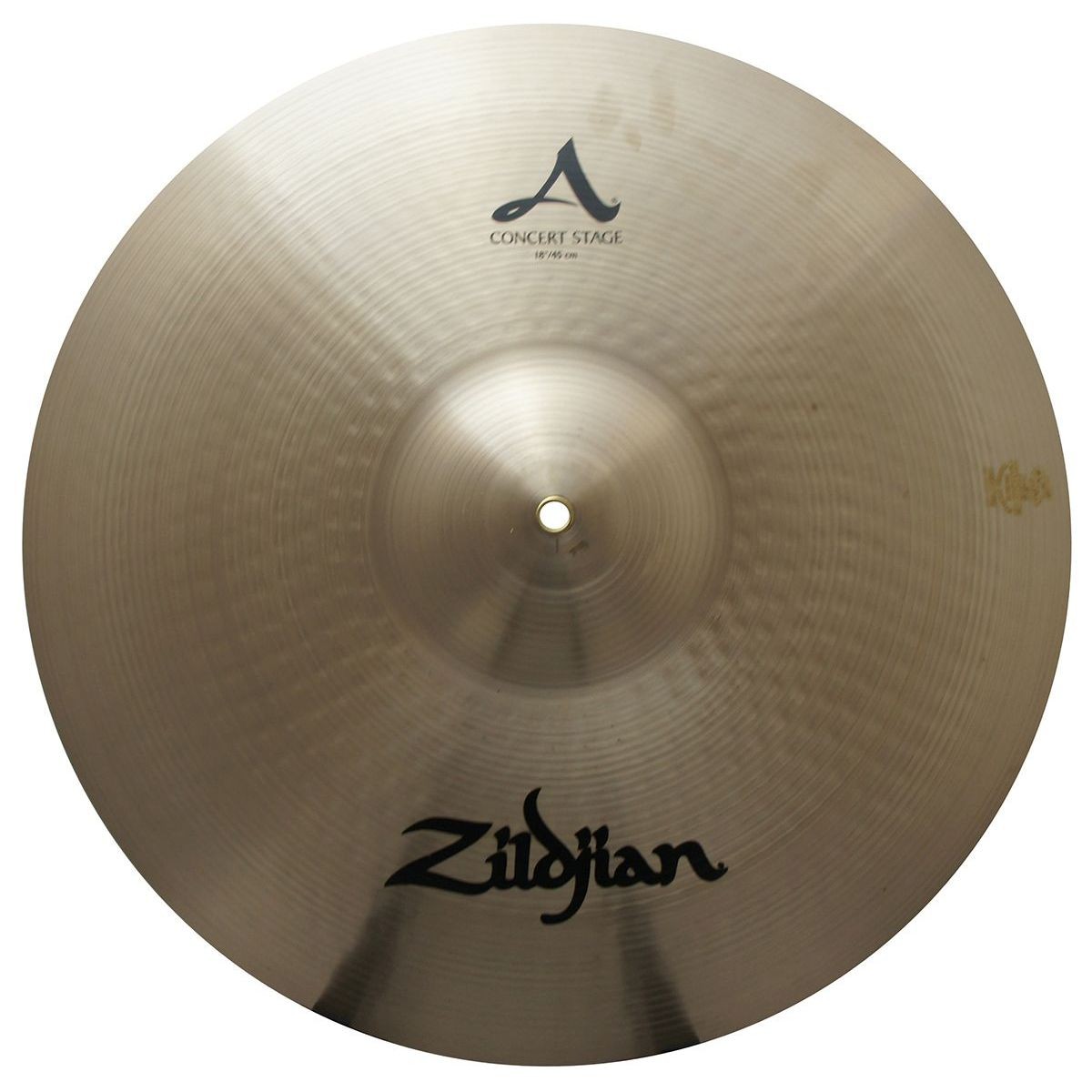 Zildjian A0455 18" A Zildjian Concert Stage One Only Cymbal With Sustain - Used