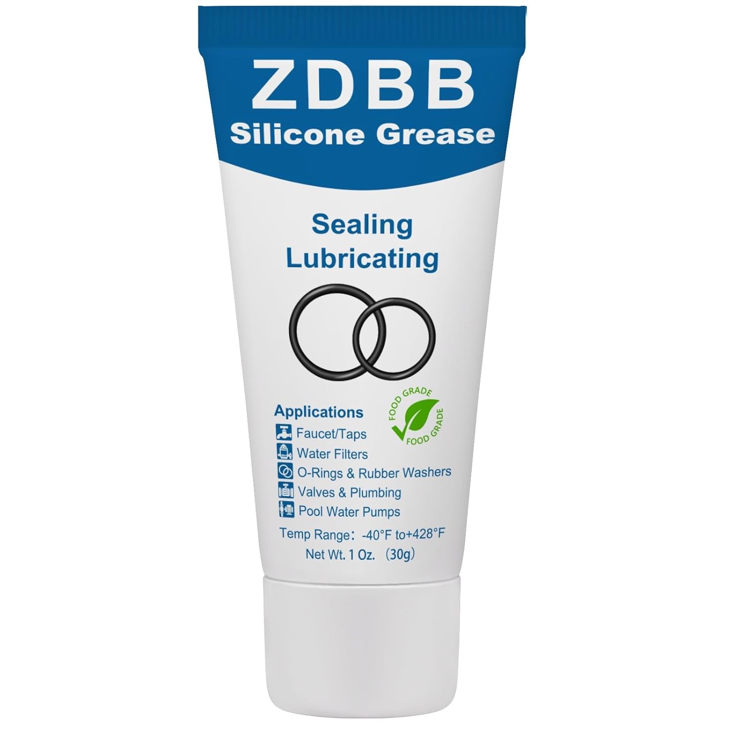 Faucet O-Rings Grease Silicone Lubricant Pool Lube 1-Pack