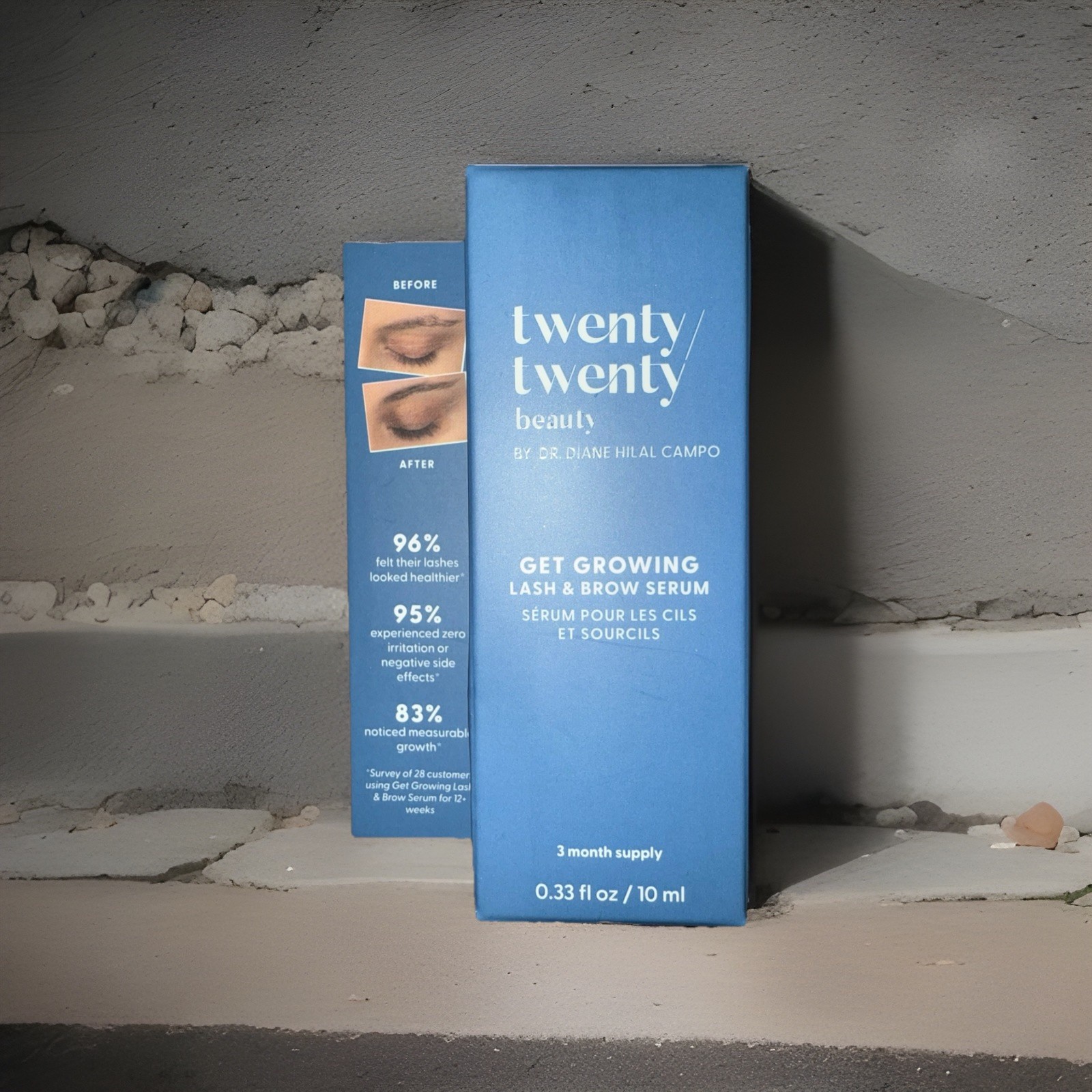 twenty/twenty beauty Get Growing Lash & Brow Serum 0.33 fl oz  NEW IN BOX