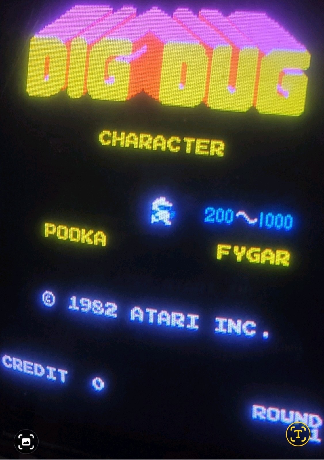 WORKING ORIGINAL - DIG DUG CLASSIC ARCADE GAME STAND UP MACHINE by ATARI 1980's