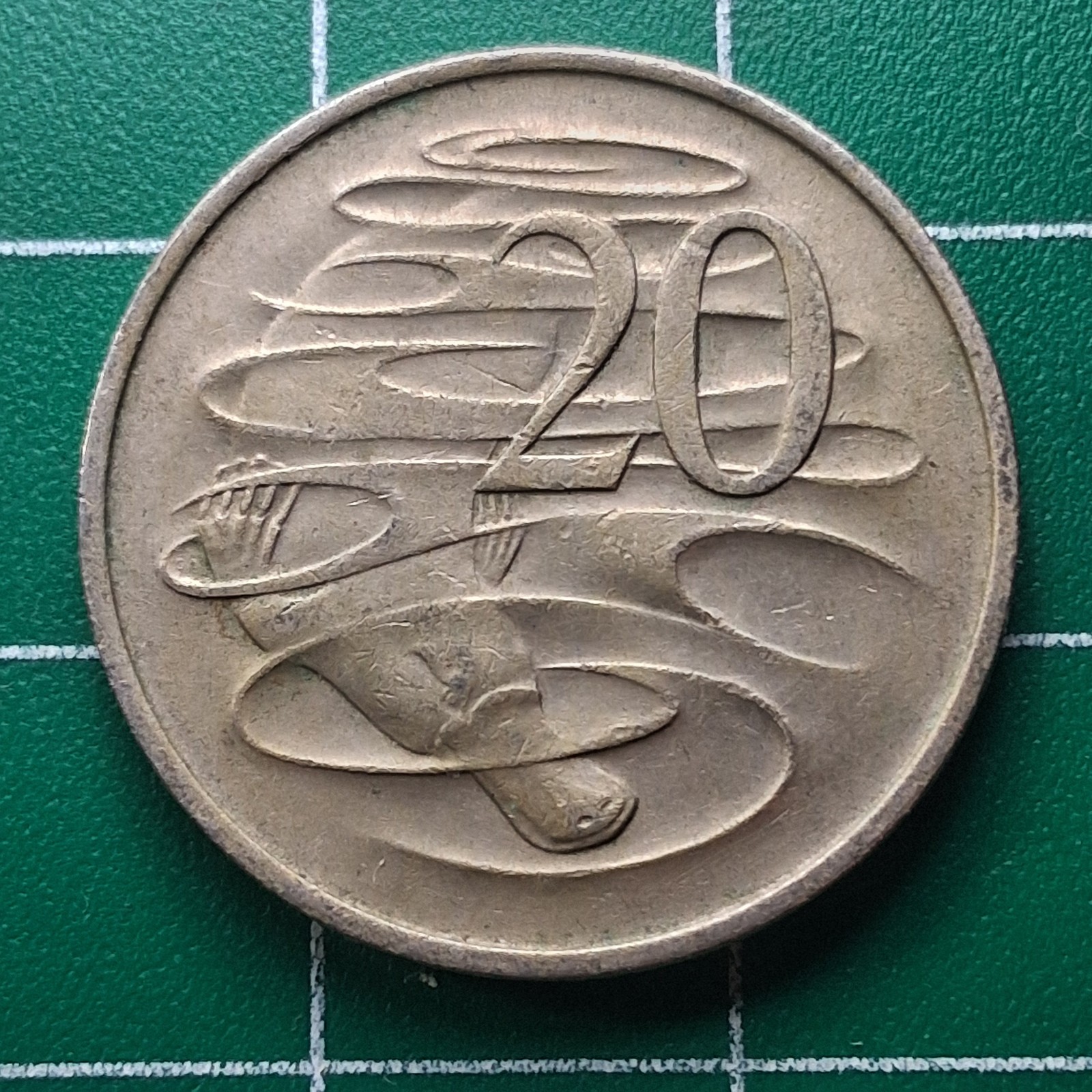 1967 Australia 20 Cents Elizabeth II / Platypus Copper-Nickel Coin