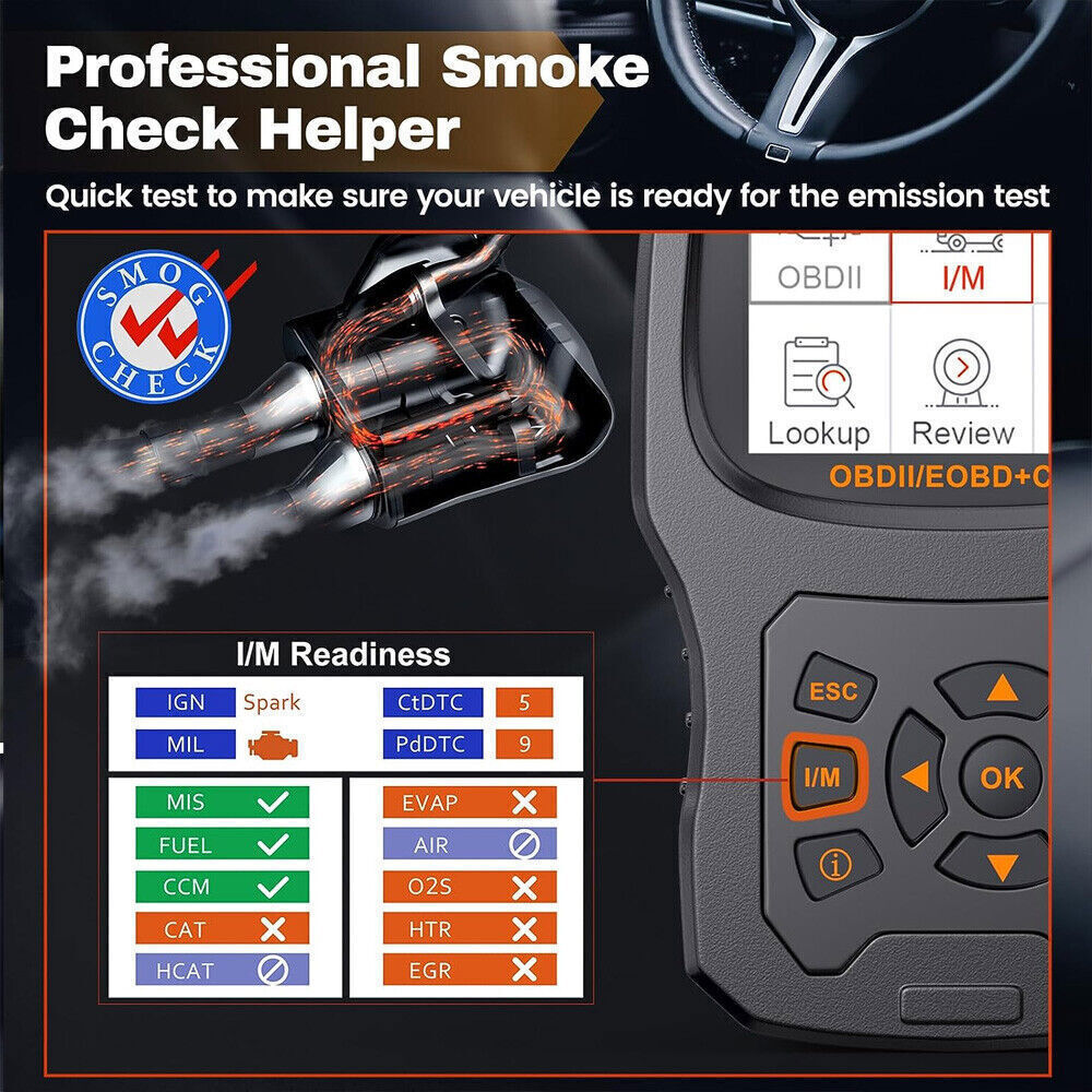 Automotive OBD2 Code Reader Scanner & Battery Test Check Engine Diagnostic Tool