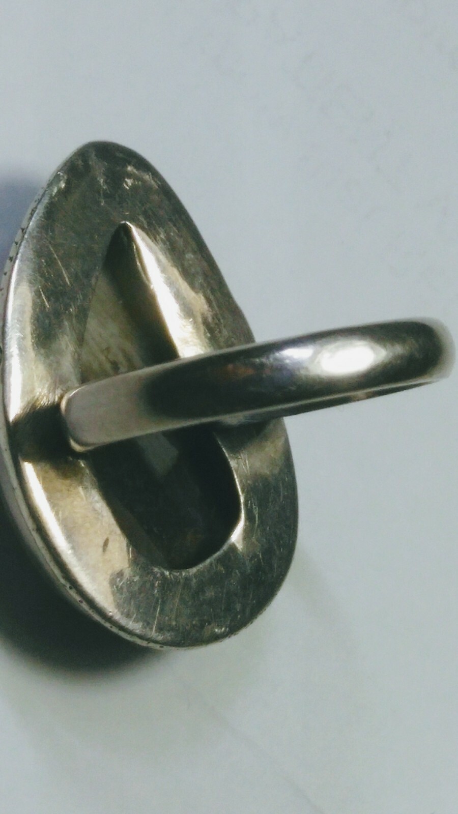 FETCHING UNTREATED NATURAL AGATE IN STERLING SILVER.925 RING SIZE 9.5-9.75!