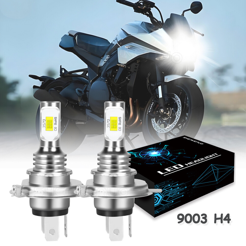 For Honda FourTrax 250 Foreman 400 9003 LED Headlight 6000K Bright White Bulbs