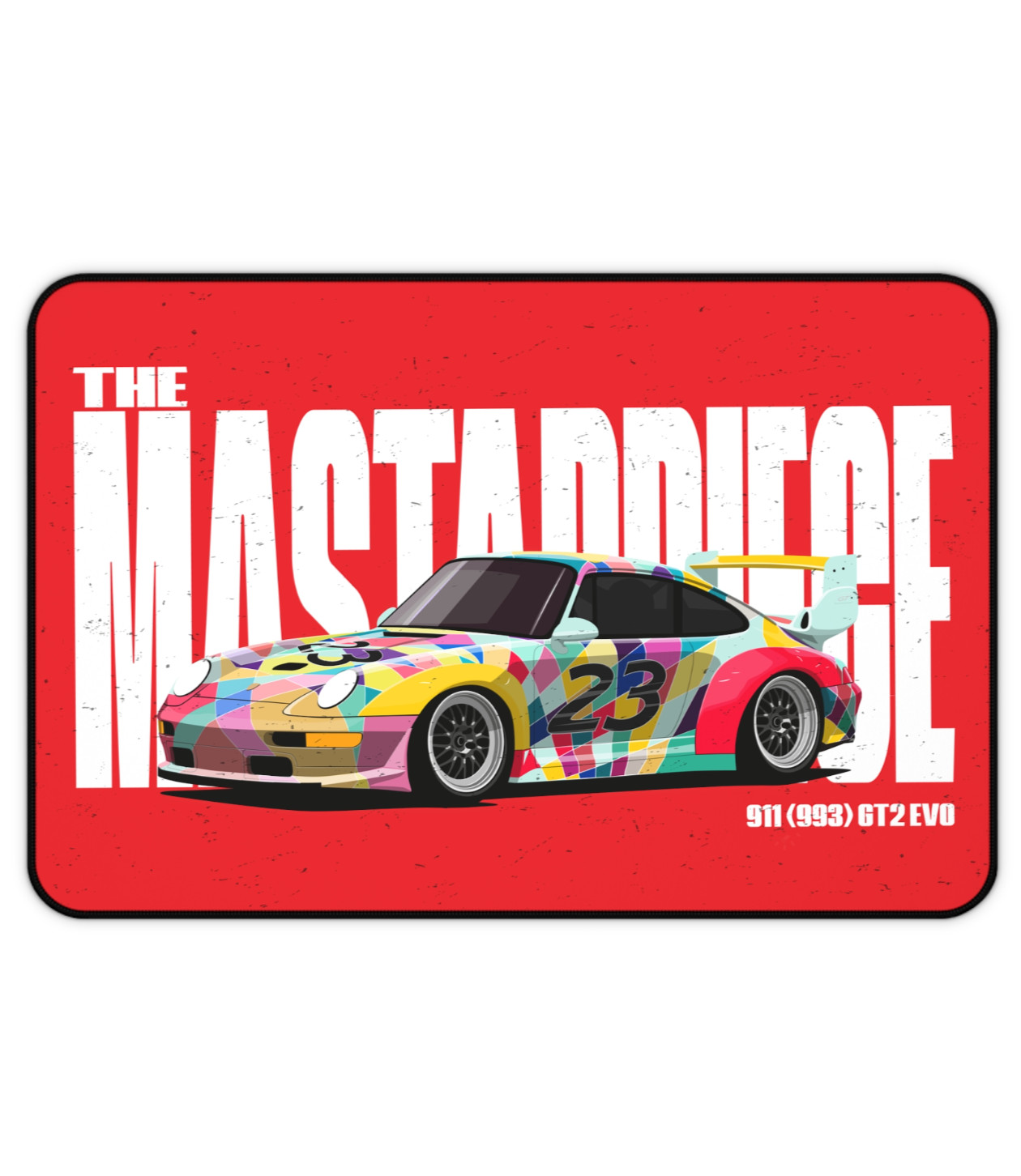 911 Supercar Mouse Pad, Vintage 993 GT2 EVO Race Car  Special Art Gamer Desk Mat