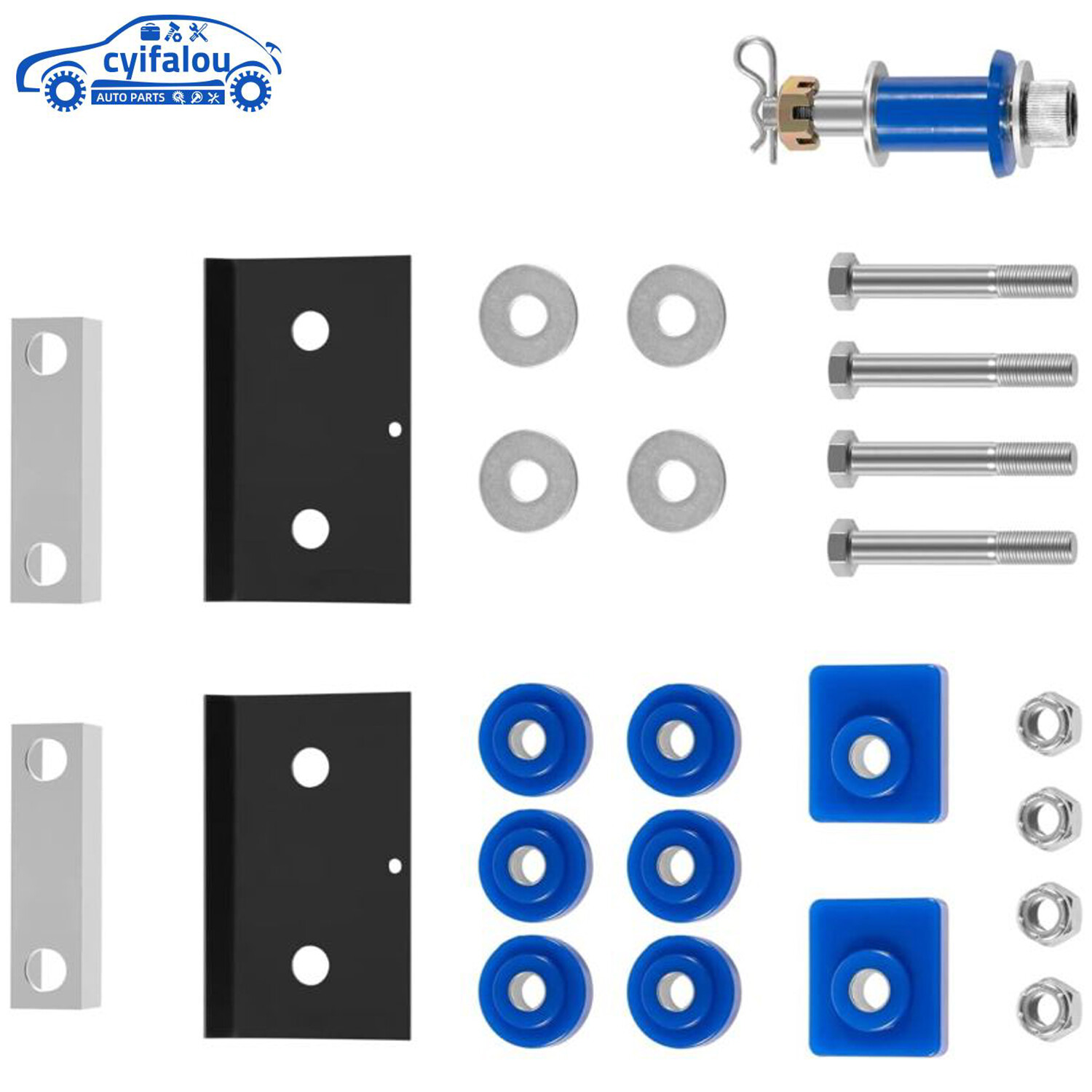 For Peterbilt 378,379 Hood Hinge Pivot Mounting Bushing & Bolt Set 13-04154