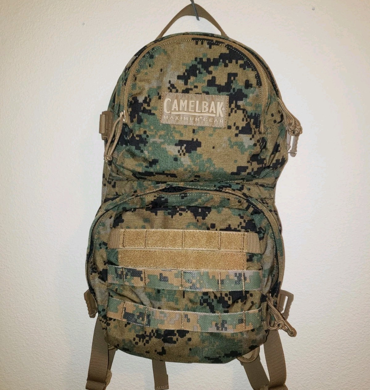 USMC Camelbak MULE 500 Hydration Pack Backpack MARPAT Woodland Camo Coyote Brown