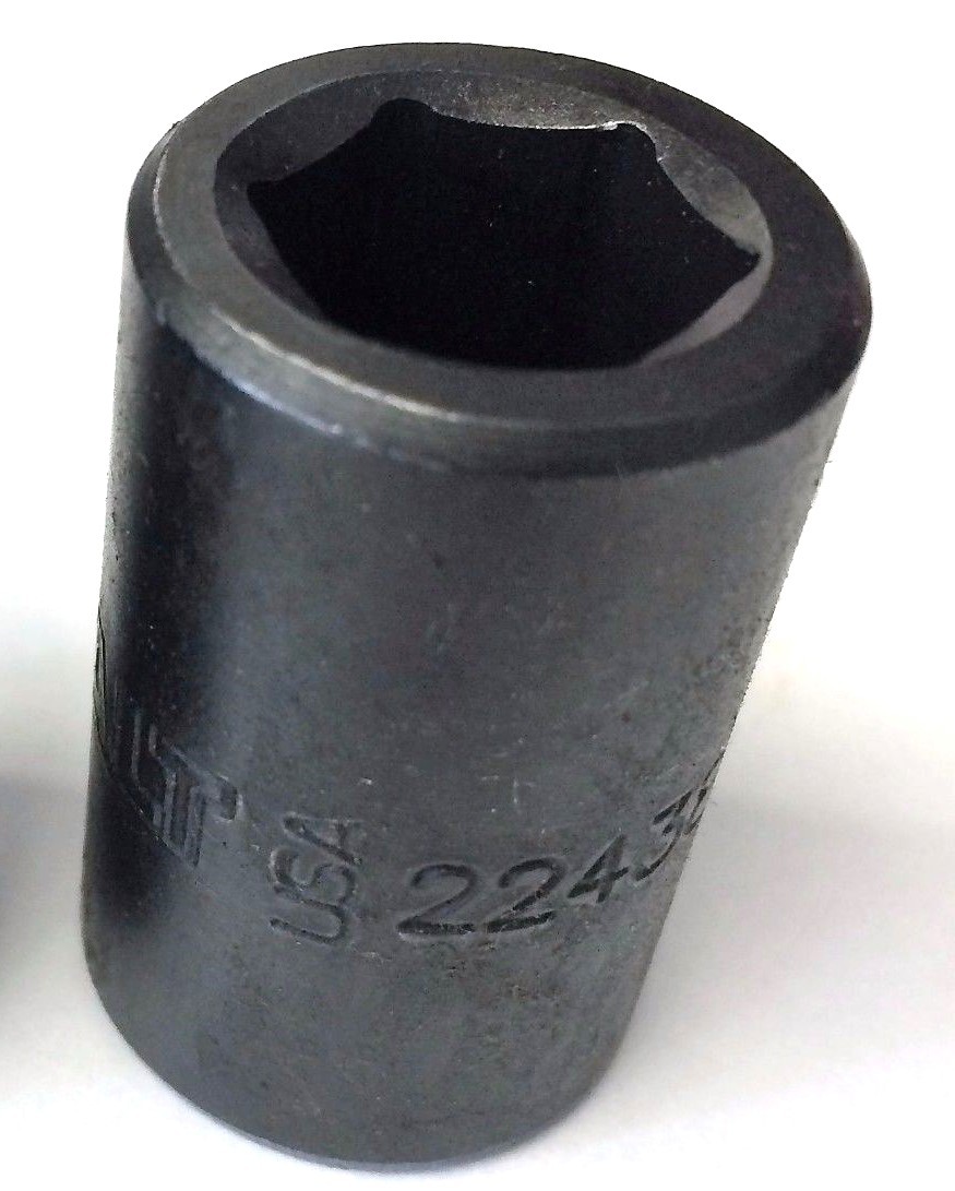 Kobalt 22438 9/16" SAE Impact Socket 1/2" Drive USA