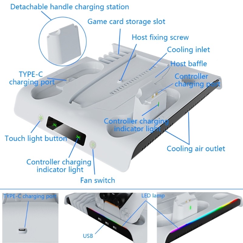 Double Controller Cooling Station ABS Cooling System Rapid for P5 P5 slim