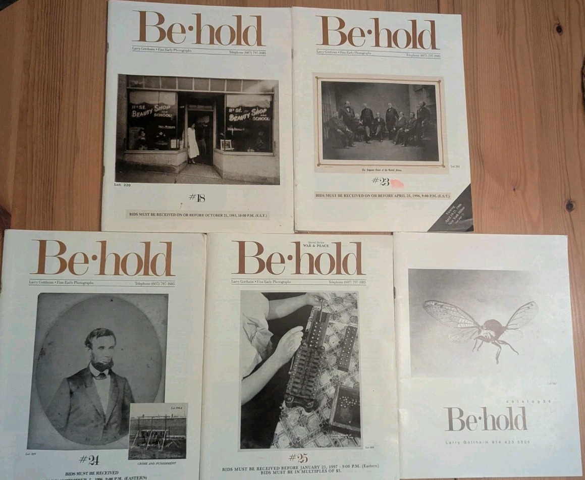 Larry Gottheim Auction Catalogs 1993-2000  Fine Early Photographs