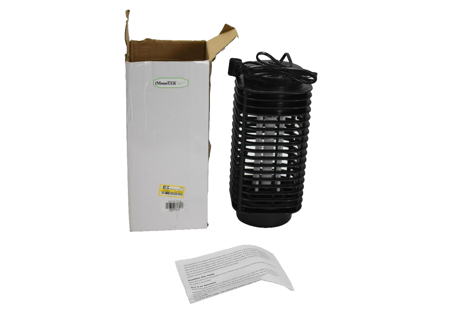 iMounTEK Electric Bug Zapper Fly Lamp Indoor Outdoor Black Bug Zapper GPC7105