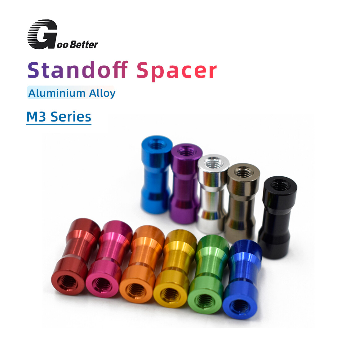 M3 Length 10mm~35mm Aluminum Round Standoff Spacer For FPV Drone Spare Parts YA