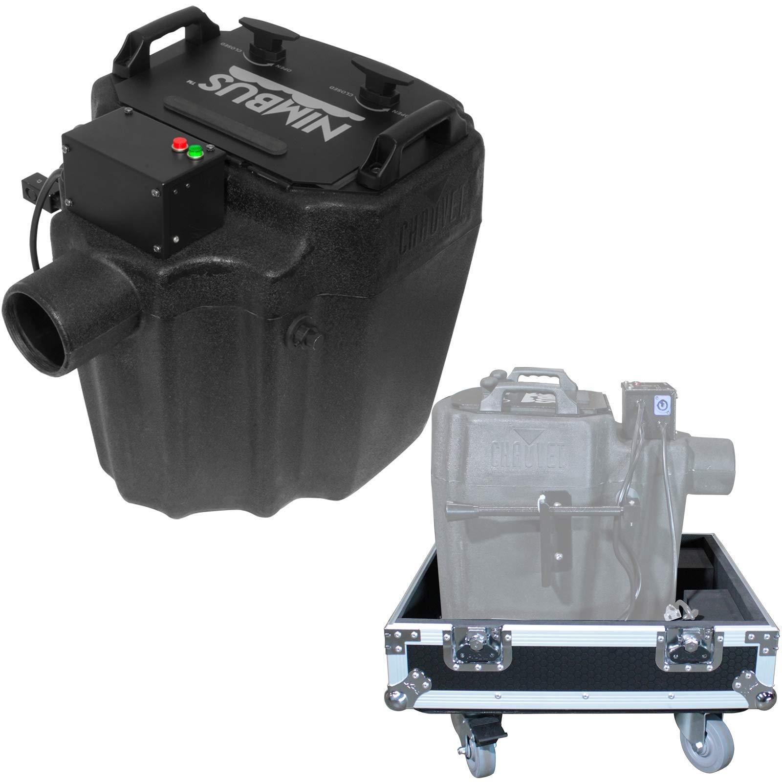 Chauvet DJ Nimbus Dry Ice Low Lying Fog Smoke Haze Machine w Flight Road Case...