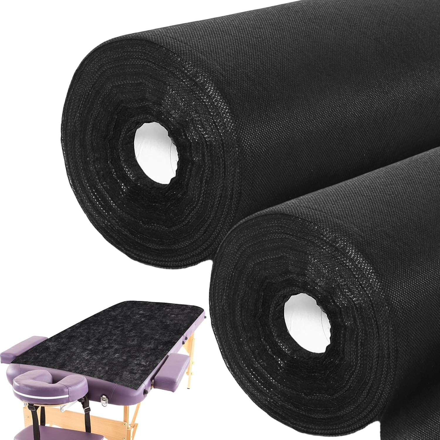 2 Rolls 100 Pcs Disposable Massage Table Paper Roll 32" X 71" Spa Bed Sheets Non