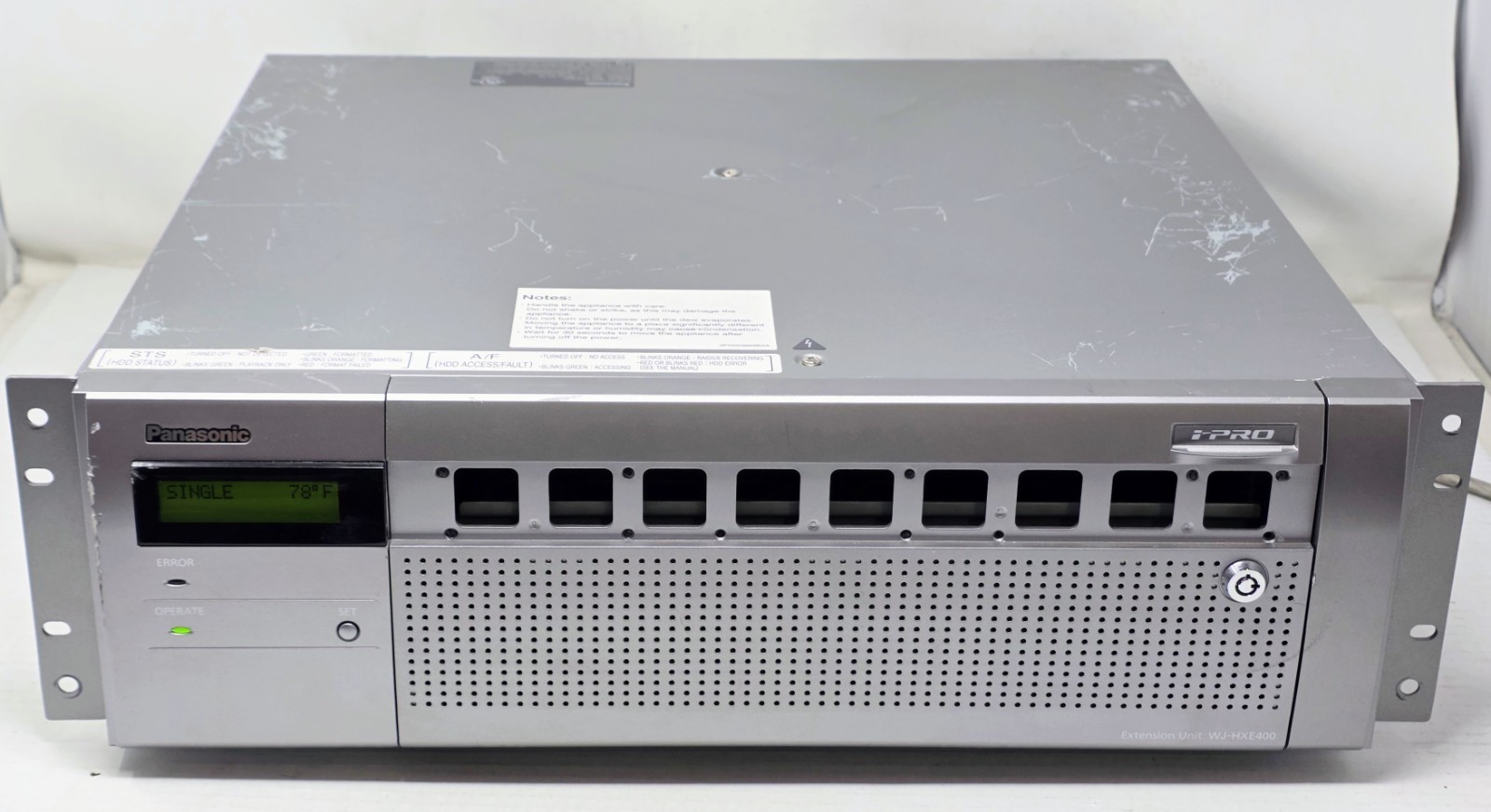 Panasonic IPro WJ-HXE400 Extension Unit Network Recorder (No Key)