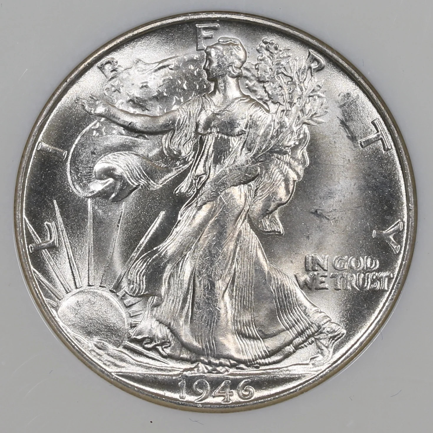 1946 S Half Dollars Liberty Walking NGC MS-65