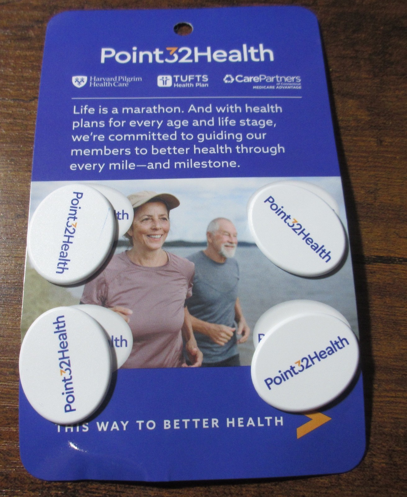 Point32 Health Marathon Bib Snaps, Fasteners - NEW