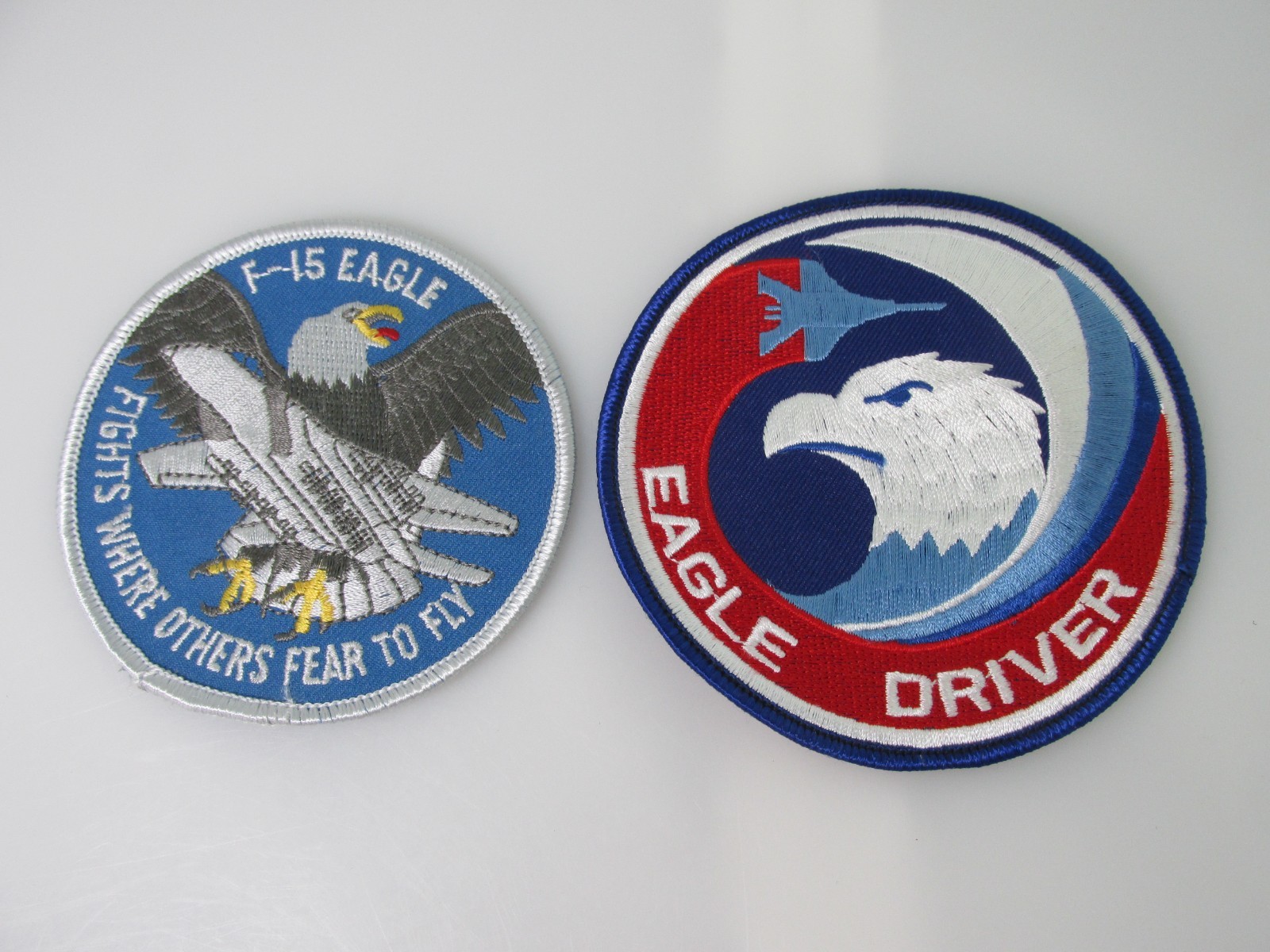 USAF US Airforce F-15 Strike Eagle EAGLE DRIVER Patch Fights Others Fear to Fly