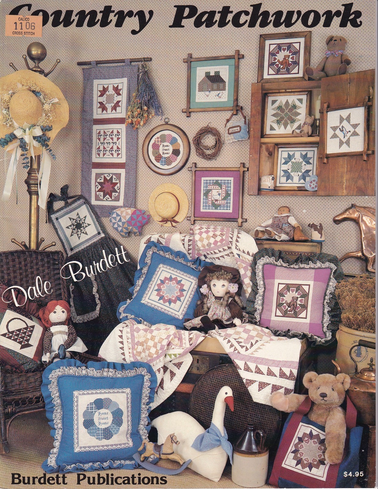 Cross Stitch Pattern Booklet COUNTRY PATCHWORK Dale Burdett