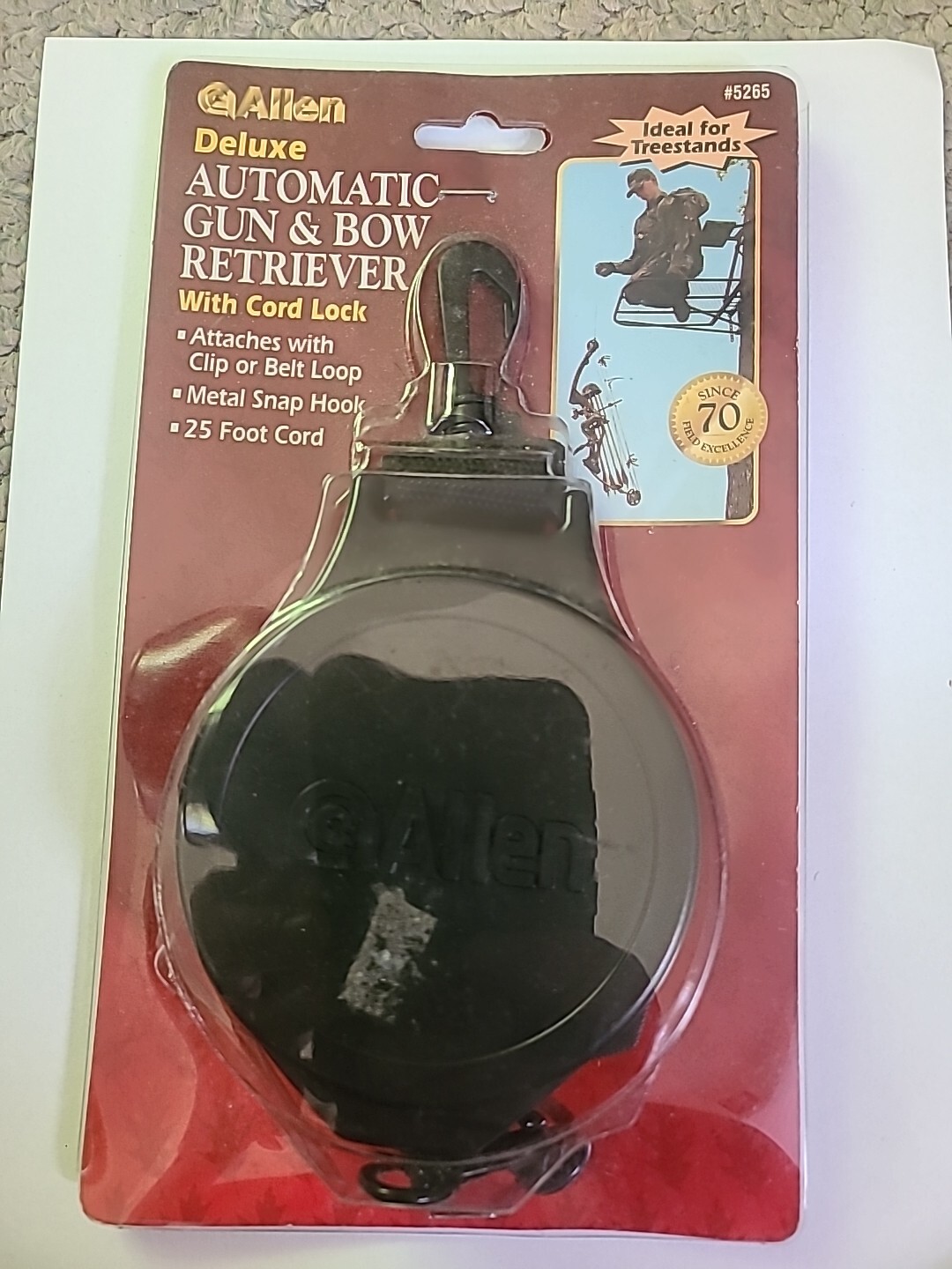 Allen 5265 Deluxe Automatic Gun and Bow Retriever 25' Cord Black