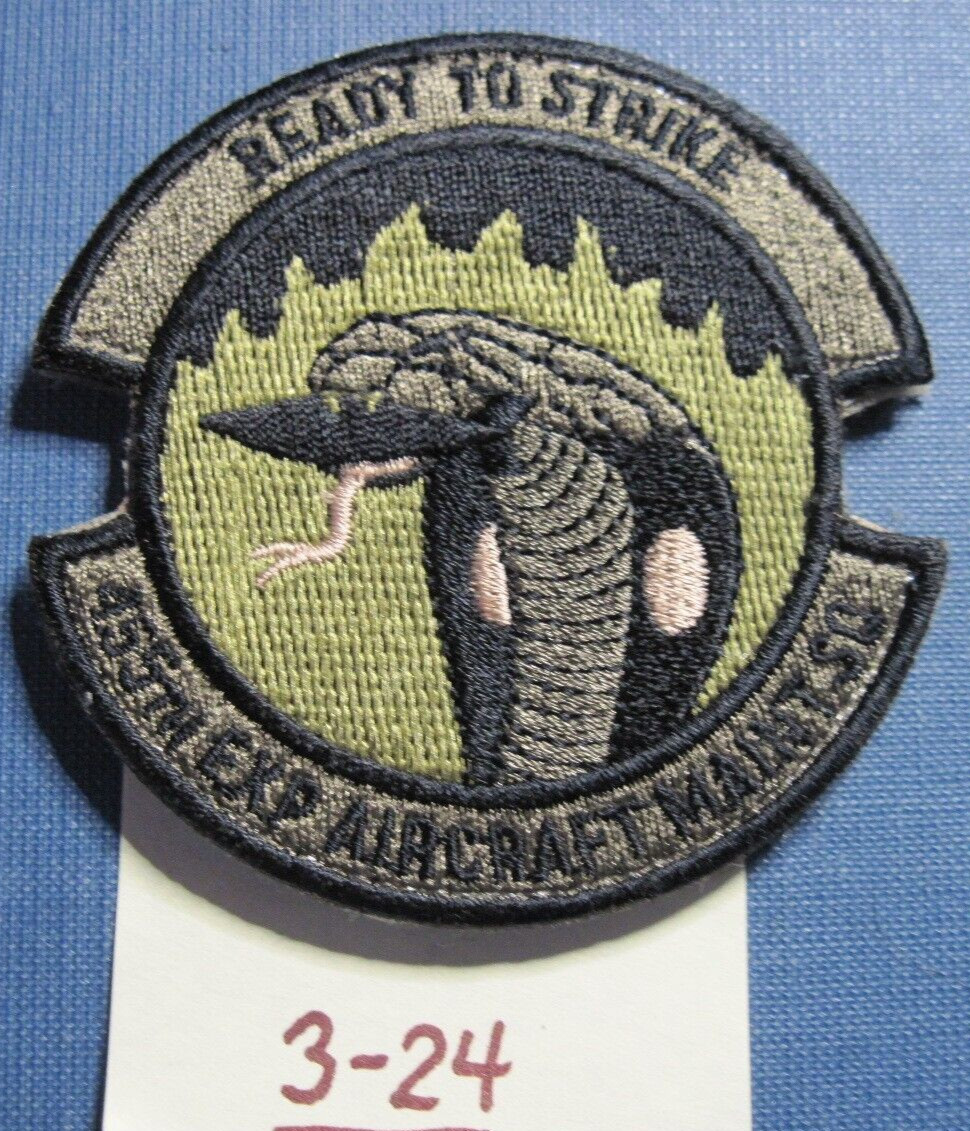 USAF AIR FORCE Patch 455th EXPEDITIONARY AIRCRAFT MAINTENANCE SQUADRON subd Iraq