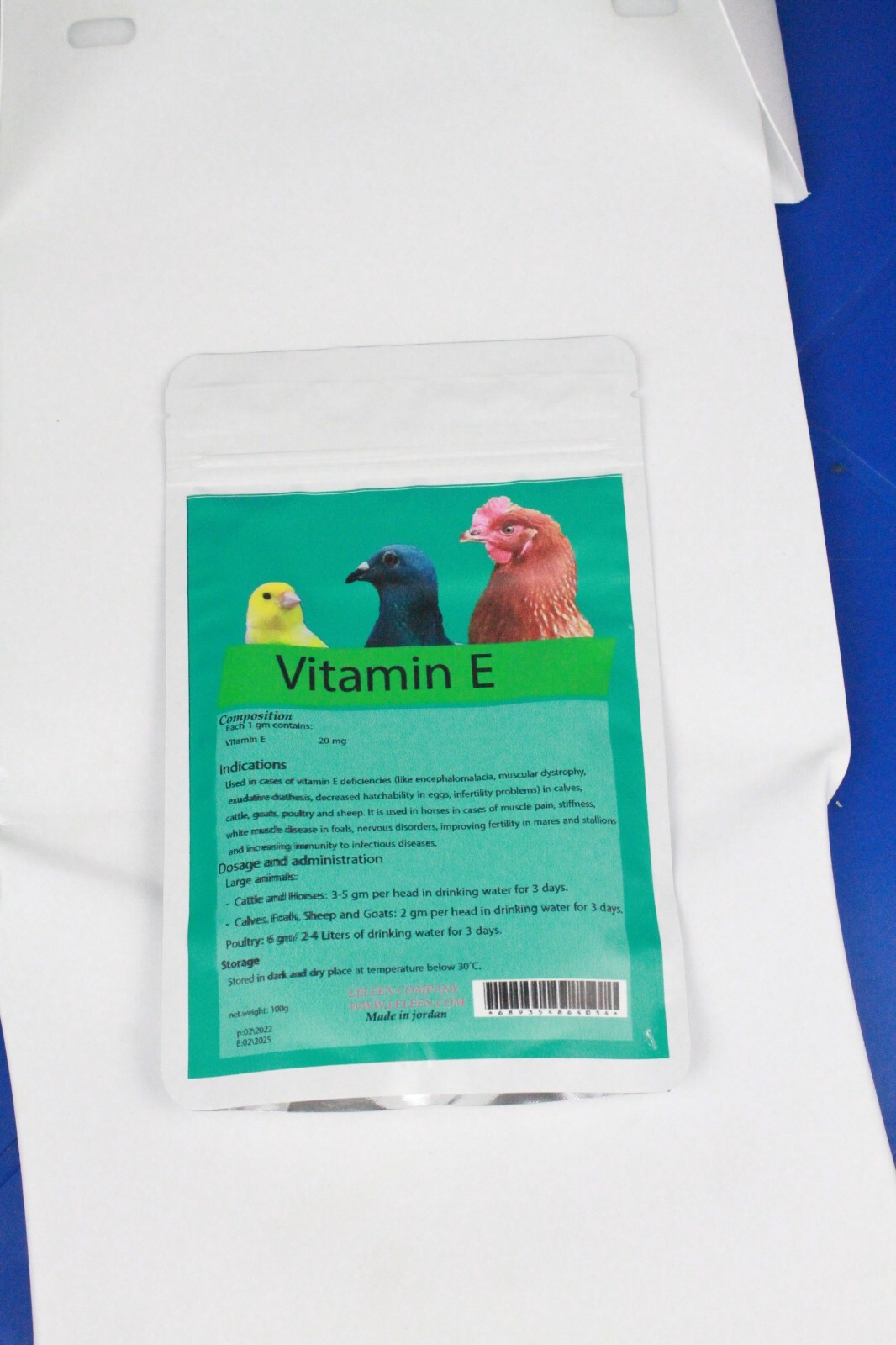 Poultry Chicken Vitamins E Vitamins powder Vitamins 100g Vitamins E
