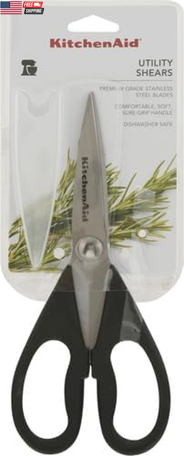 Kitchenaid All Purpose Kitchen Shears with Protective Sheath Durable Stainless S