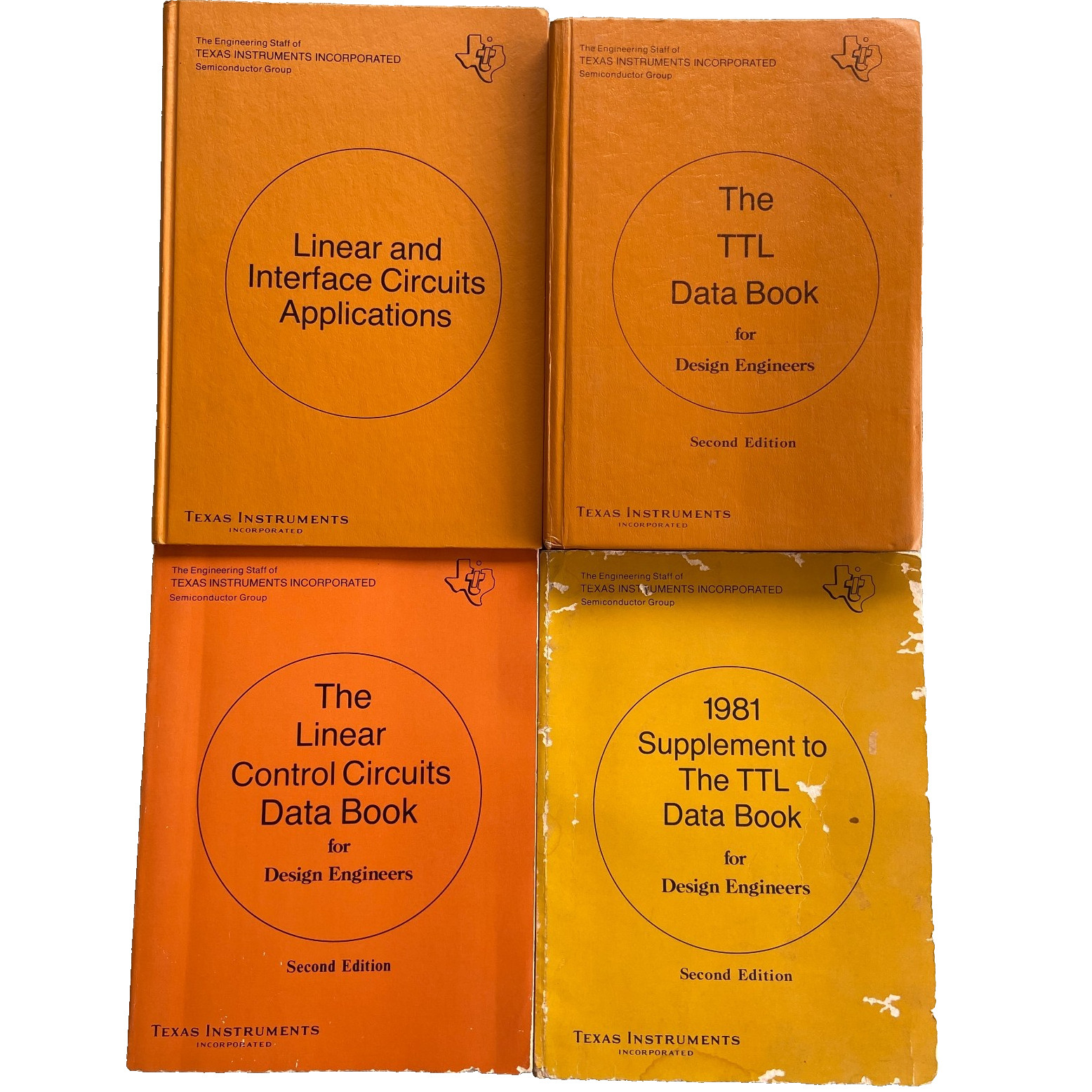 Book Lot Texas Instruments TTL Data 2nd Ed. Supplement Circuits Interface Linear