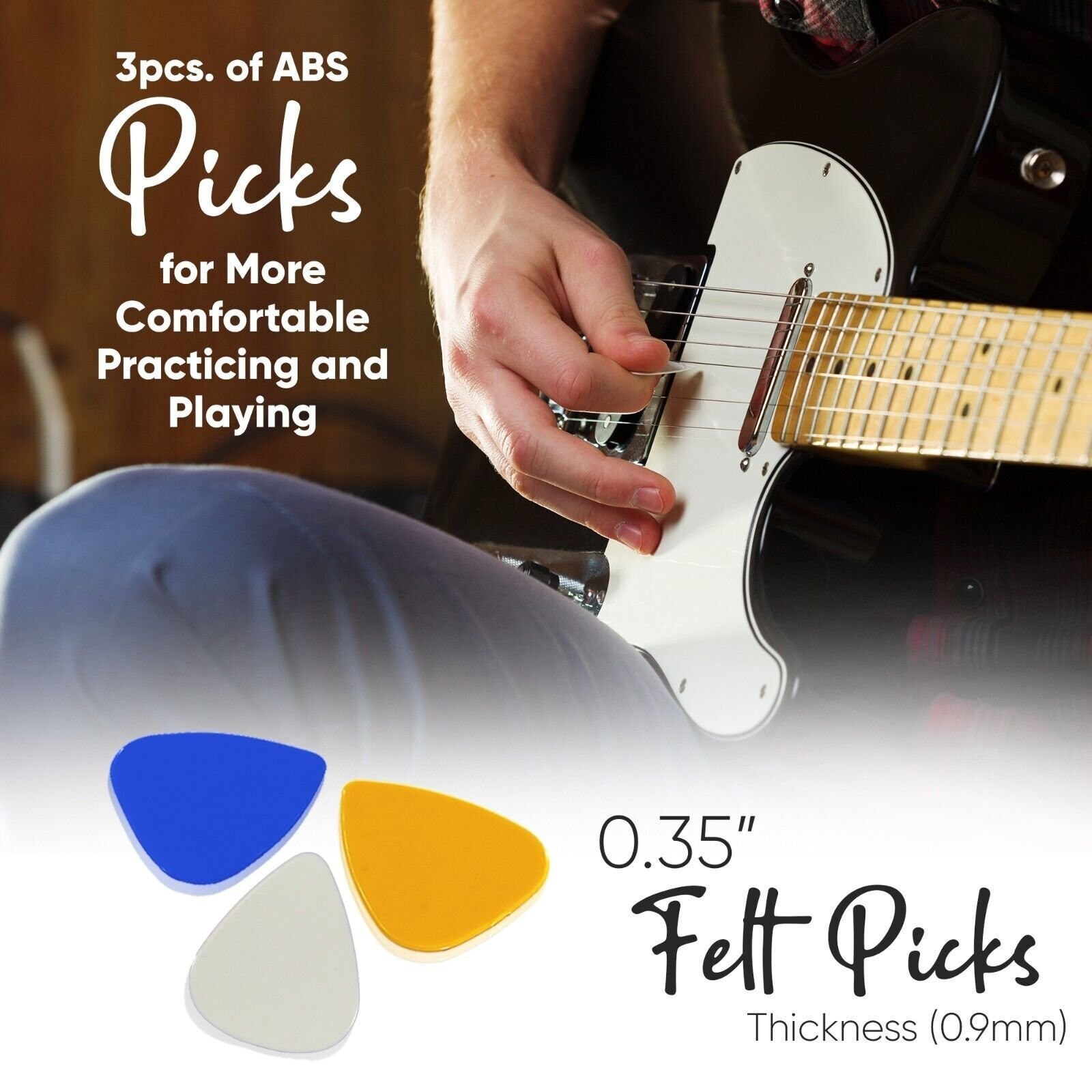 Pyle Electric Guitar Accessory Kit - Steel Strings Full Set Replacement