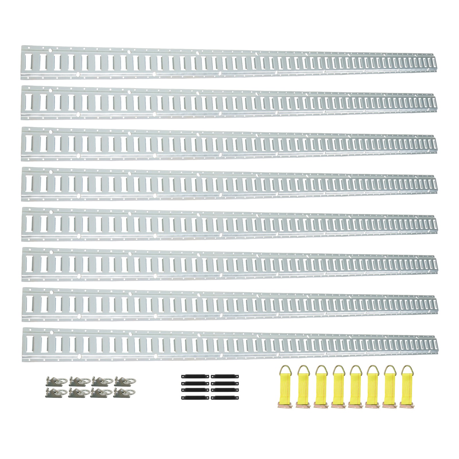 LABLT 8' E Track Tie-Down Trailer Kit High Quality Galvanized For Vans Trucks