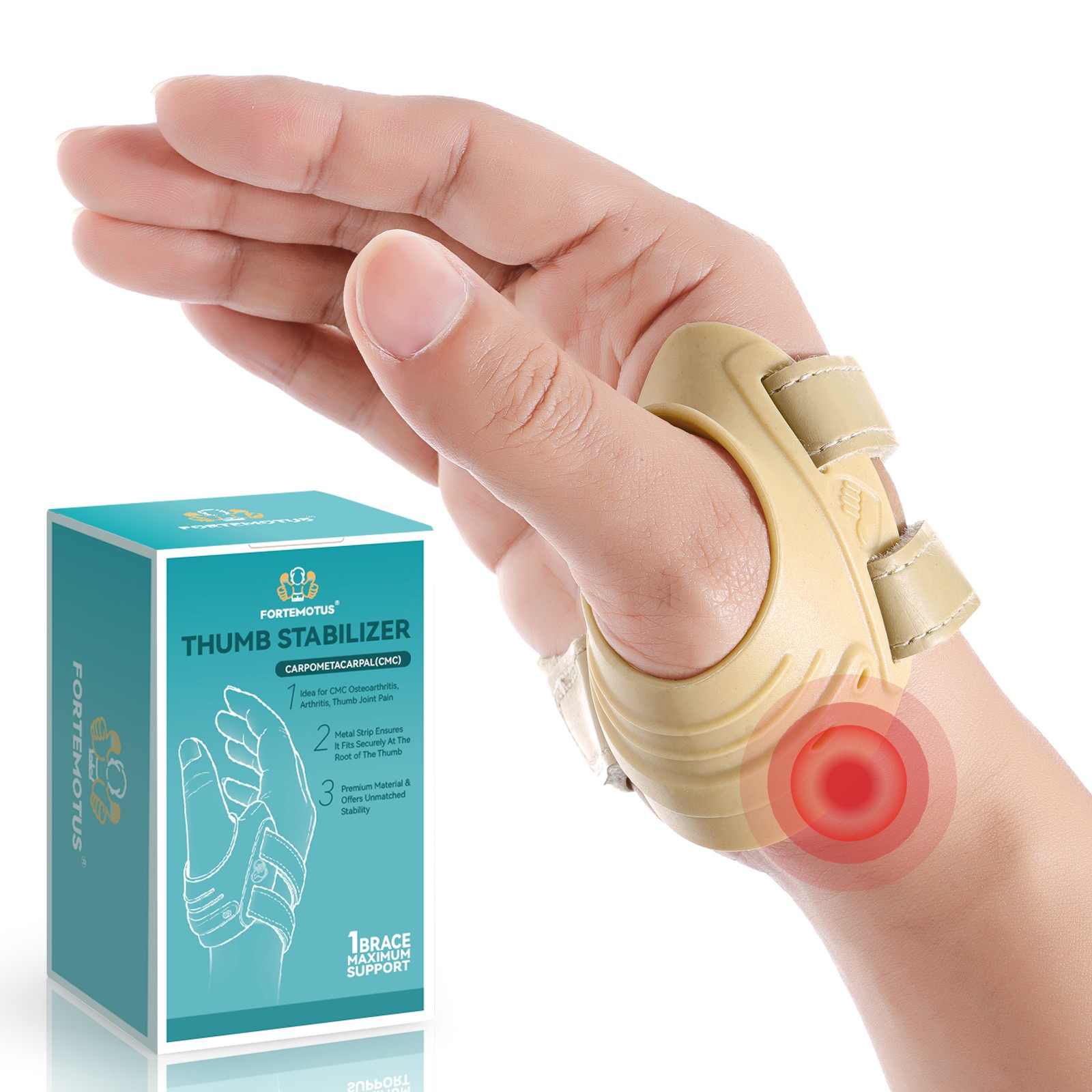 CMC Thumb Brace Wrist Support for Osteoarthritis-CMC Joint Pain Stabilizes