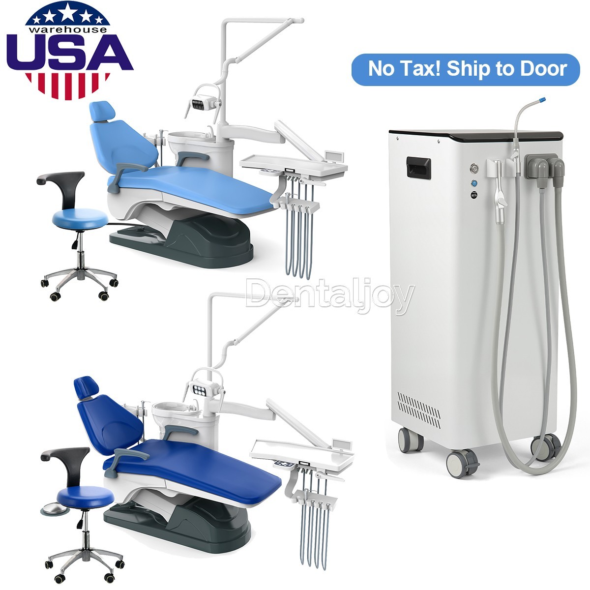 Dental Unit Chair DC Motor Computer Controlled Integral &Stool /Suction System