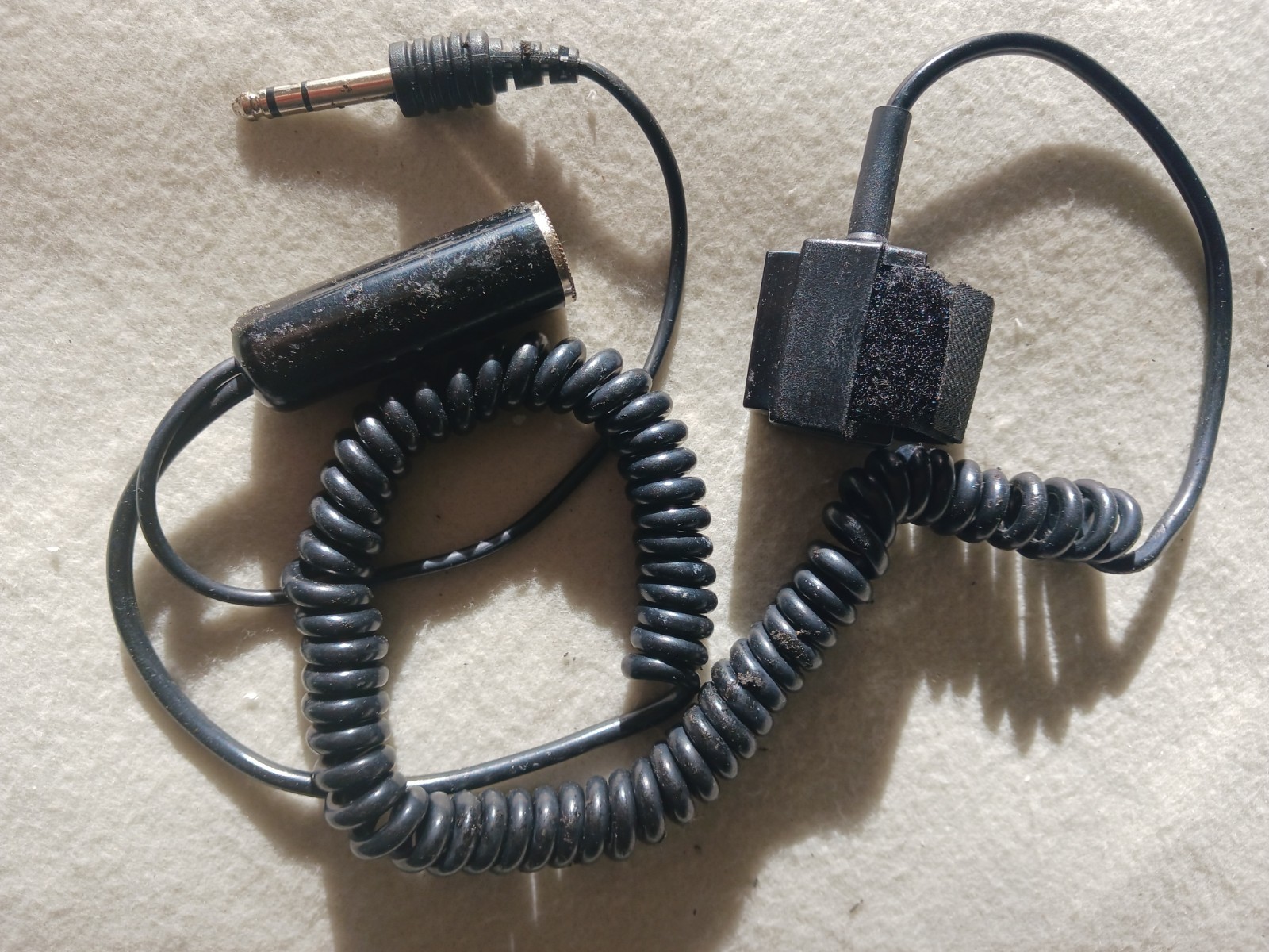 TELEX PT-200 PILOT PUSH TO TALK SWITCH FOR AVIATION AIRCRAFT, Velcro strap
